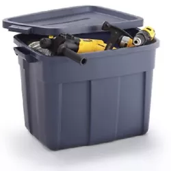 Color: Indigo blue. Trust the Roughneck Storage Box to keep your things secure. Single Container.