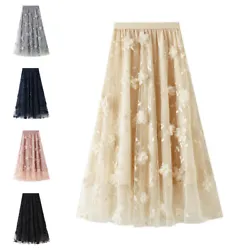 This skirt is made of polyester. Lightweight and airy tulle fabric, with soft lining, comfortable to wear. Pleated...
