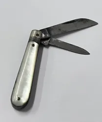 Ancien Couteau De Poche Pliant Nacre. Ref70087.