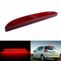 1X LED High-mount Stop Brake Light Tail Light. Fit For Renault Clio II 1998-2005. Material: Plastic+LED. LED color:...