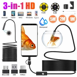 ✨Type A：5M 8LED 8MM Endoscope. Type A:5M 8LED 8MM Endoscope. 【Support System】 USB Type-C Borescope for most USB...