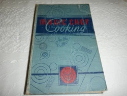 Vintage 1936 MAGIC CHEF COOKING Book by American Stove Company in good vintage condition, lots wear to cloth cover,...