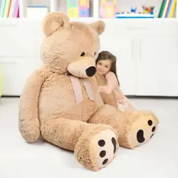 This giant teddy bear stuffed plush toy is really incredibly soft like a minky blanket, the stuffing is sweet and...