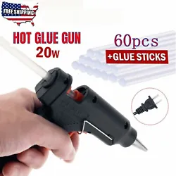 Power output: 20W. Unplug glue gun when finished. No clean-up required. Never pull the glue stick out the back of the...