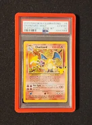Pokemon Charizard 4/102 Classic Collections Holo Bleed Gem Mint PSA 10.  Graded Card shipped with a fitted sleeve with...