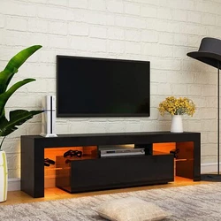 Storage 2 Drawers and Open Shelves 2 Drawers and Open Shelves. You can place CDs, Xboxes, switches, VCRs and stereos on...