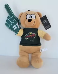 New Stuffed Plush MN Minnesota Wild Hockey NHL Teddy Bear 14