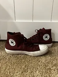 Maroon Converse All-Star high-top sneakers. Men’s 7/Women’s 9. These are a different model than the original Chuck...