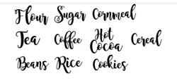 Add a personal touch to your kitchen with these handmade vinyl decals. Available in medium size and black color, these...