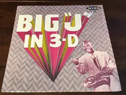 Big “J” McNeeley In 3D LP 1987 Highland Reissue King R&B Sax Jazz Shrink Wrap. Condition is 