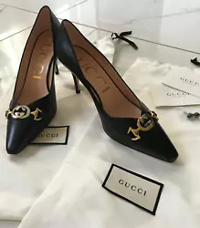 GUCCIGG Buckle Shoes. color:Black with light gold & silver buckle. size:EU 36, 37, 38, 39/ UK 4, 5.5 6, 6.5 / US 6, 7,...