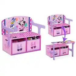 The Disney Minnie Mouse 2-in-1 Activity Bench and Desk by Delta Children is simply ear-resistible! Help bring her...