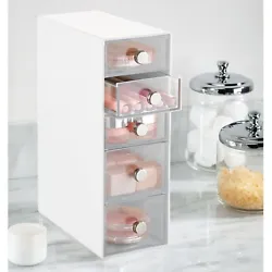 Streamline and declutter your vanity or makeup table with this Drawer Storage Organizer. This tower has five drawers to...