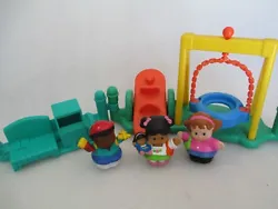 This is a lot of Fisher Price Little People Playground themed parts.  Includes Tire Swing See Saw Teeter Totter...