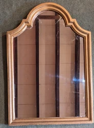 Ancien grand miroir de forme originale 