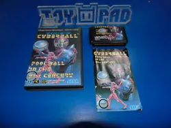 CyberBall [JAP]. CyberBall [NTSC-J]. in good condition. complete boxed with booklet. complet en boite et notice.