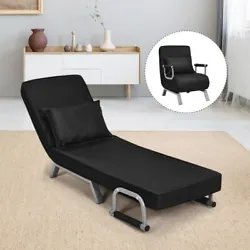 Used as a sofa chair, a lounger or a single bed. ● 3 in 1 Versatile Performance: With the foldable design, this sofa...