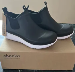 Chooka Lakemont Rain Sneaker Boots, Womens Size 6 M, Black NEW MSRP $85. Condition is New with box. Shipped with USPS...
