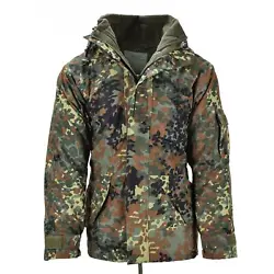 Dont miss a chance to own this high-quality reproduction of the improved Original German Bundeswehr waterproof jacket....