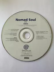 Console: SEGA Dreamcast. Nomad Soul. Papier Bulle.