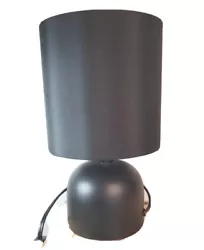 Sunbeam Modern Black Fabric Table Lamp with Energy Saving LED Bulb Incl.