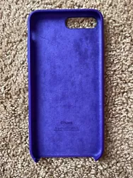 iPhone 6 Plus & 7 Plus & 8 Plus Purple Silicone Apple Case. Condition is Used. Shipped with USPS First Class Package.