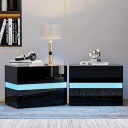 Item Type: Nightstand. 🟥 【Changing Colors LED Lights】-- Life needs a sense of ritual, colorful lights make your...