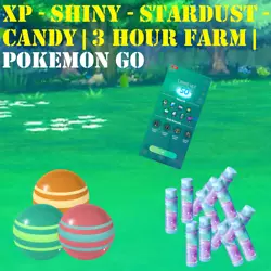 POKEMON GO FAMRING - SHINY / 100IV - 3 HOUR FARM SLOTS. Less than 24 hours.