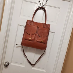 Gorgeous both inside as well as out Pebble grain leather with a suede like interior great quality leather bag! Perfect...