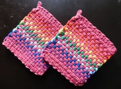 Use as trivets, drink coasters, kitchen décor. Great as hostess gift. Color : Multi color. Condition : New. Care :...
