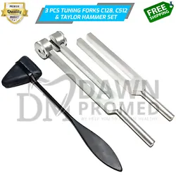 The tuning fork will not lateralize if both ears are normal. 3 Pcs Tuning Forks Set C128 & C512 and Tactical Black...