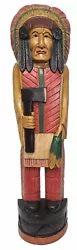 THIS BEAUTIFULLY DETAILED WOODEN CIGAR INDIAN STATUE IS OUR OWN CREATION. WE HAVE BEEN CREATING AND IMPORTING...