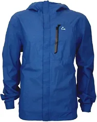 Colors: Cobalt. Machine Washable in Cold Water on Gentle Cycle. Waterproof, Windproof, and Breathable. Shell: 80%...