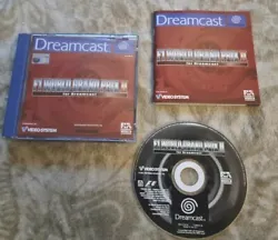 Jeu F1 WORLD GRAND PRIX II 2 pour Sega Dreamcast Version PAL FRA excellent etat.