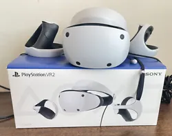 PS5 PlayStation VR2 w/ controllers- BARELY USED. Used it for my racing simulator and no longer have it so I don’t...
