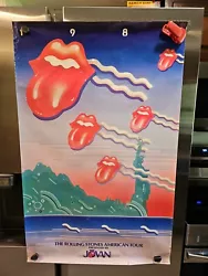 The Rolling Stones 1981 American Tour Concert Poster, VG Vintage Condition. This poster is in good condition for its...