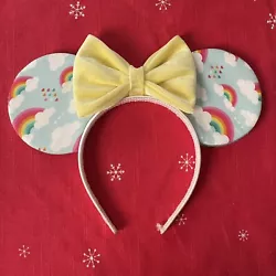 House Of Mouse Disney Rainbow Velvet Small Shop Minnie Mickey Mouse Ears.
