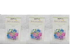 They are tiny. They make a great bowl filler, can float on water with floating candles or scatter on the table.
