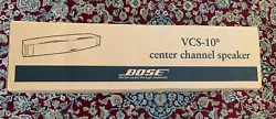BOSE VCS-10 Center Channel Speaker Surround Sound Bass-Reflex. Ported speaker enclosures. Center speaker: Four (4) 2.5