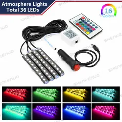 Colour of LEDs: RGB Colourful. Lamp beads: 4 9LED. 1 Set 4PC LED Interior Light. Number of LEDs: 9 LEDs Per Light....