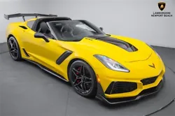 The 2019 Chevrolet Corvette ZR1 is a top-of-the-line sports car that boasts a vivid Racing Yellow exterior color and a...