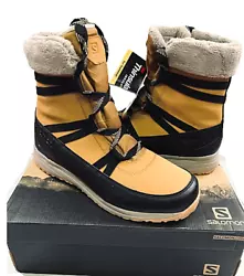 Salomon Heika LTR CS WP Snow Boots. Tan / black. Our warehouse is full with all of your ski and sport needs. Rubber...