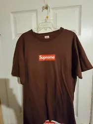 2014 SS14 Supreme 20th Anniversary Shirt XL Extra Large Brown Box Logo 9.5/10 condition only tried on