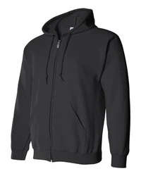 Gildan - Heavy Blend Full-Zip Hooded Sweatshirt - 18600. Split front pouch pocket. Unlined hood with matching...