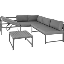 Optez pour la modernité avec notre canapé de jardin FARO 5 places tectake ! Adapté aussi bien pour une utilisation...