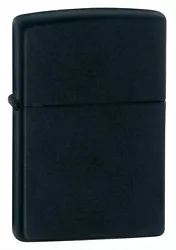 Zippo item # 218. Zippo Black Matte Lighter.