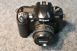 Nikon D100 - No scratches or dents , works as it should . Grip is not sticky . Screen is dust free and very little dust...
