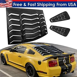 Support 12 months’ warranty. Features of Side + Rear Window Louvers. Use proper 3M tape to stick on the proper...