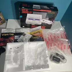 Super Nintendo SNES System Control Set BOX ONLY With Factory Packaging Materials.