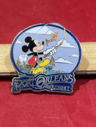 Add this adorable Disney Mickey Fishing Port Orleans Resort Pin to your collection! The pin was made in China and is...